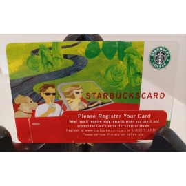 STARBUCKS CARD 2005 " FATHER'S DAY ROAD TRIP " NEW  GREAT PRICE~OLD LOGO~ VHTF