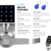 Electronic Keyless Door Lock, Keyless Entry with Touchscreen, Key Fobs,