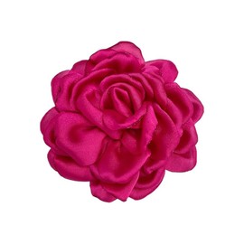 Peony Flower Brooches Pins Delicate Chiffon Rose Flower Brooch Classic for Party Dance Banquet for Women Ladies Lapel Pins Dress Suit Ceremony Clothes Accessories Jewelry Gifts 95mm (Hot Pink)