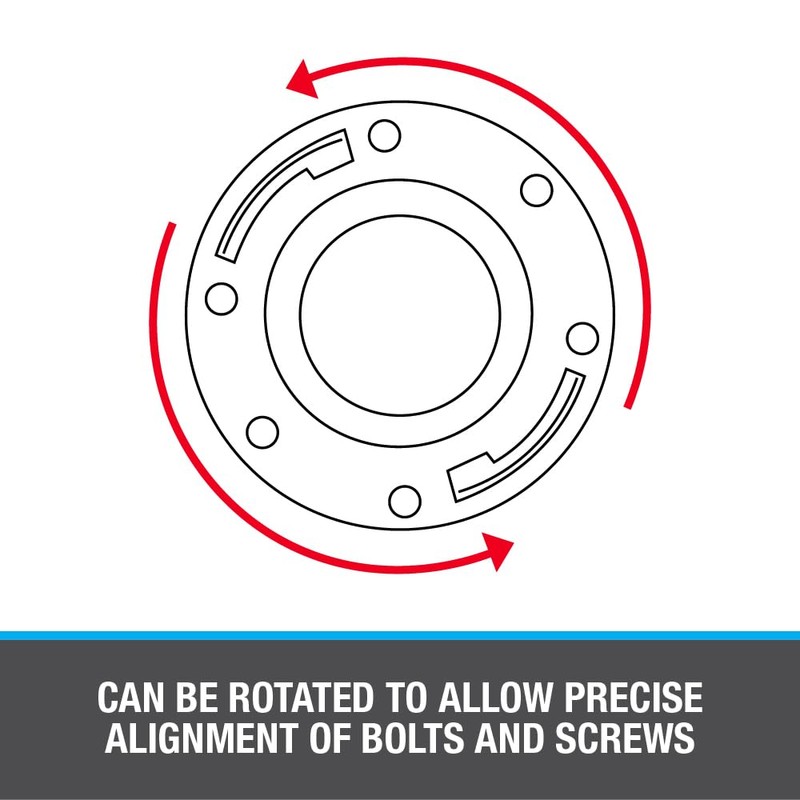 Oatey 3 in. or 4 in. ABS Closet Flange with