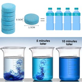 200 PCS-Car Windshield Washer Tablets, Glass Cleaner, Concentrated Effervescent Tablets, Solid Windshield Effervescent Wiper Tablet for Car Window Glass Cleaning