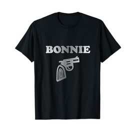 Vintage Bonnie & Clyde Couples or Group Costume Gift Tee T-Shirt