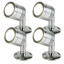 Hoysum 12 Volt RV Lights Small RV Cabinet Lights 1.5w 2.56 inches for Boats Trailers Super Energy-Saving (Cool White)