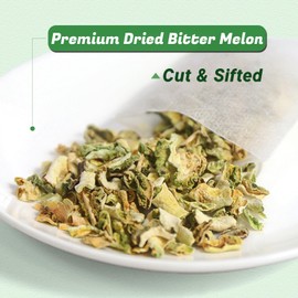 Jarteela - Bitter Melon Tea Bags - 2g x 50 Count - Premium Dried Momordica Charantia - Non-GMO - Caffeine-free - Natural Wellness Herbal Tea for Digestive Support