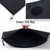 Wallet with Zip, Pack of 10, A5 Document Bag, Waterproof