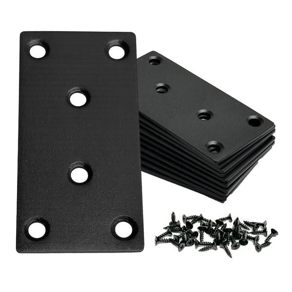 OMIDEAS 10 x Flat Connecting Plates (80 x 40 x