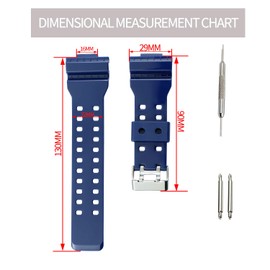 KHZBS Men's rubber resin Watch Strap accessories Replacement fit for Casio G-Shock GA100 GA110 GA140 GA150 GD120 GW8900 GLS100 GAX100 Watch bands Outdoor sports wristband bracelet