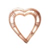 Wreath Heart Shaped Flat Wire Copper Frame - 12" -