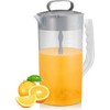 WUWFKUI Mixing Pitcher for Drinks, 2 Quart/ 64oz Plastic Water
