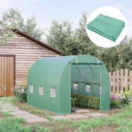 Heemab Heavy Duty Waterproof Greenhouse Cover for Ultimate Plant Care, Featuring Windows and Roll-Up Entrance, Enhanced Growth