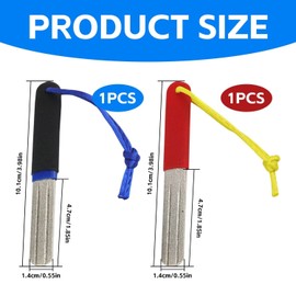 TVSVKWE 2 Pieces Diamond Dart Grinder, Fishing Hook Stone, Durable And Sturdy, Reusable, Convenient Sharpening Tool.