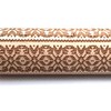 Snowflake Fair Isle Pattern Wooden Embossing Rolling Pin Engraved Fondant