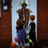 70CM Halloween Hanging Ghost Decoration with Glowing Eyes And Creepy