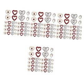 COHEALI 160pcs Heart Nail Charms for Manicure Elegant Rhinestones Decoration for Nail Art for Crafting Eye Makeup and Phone Accessories