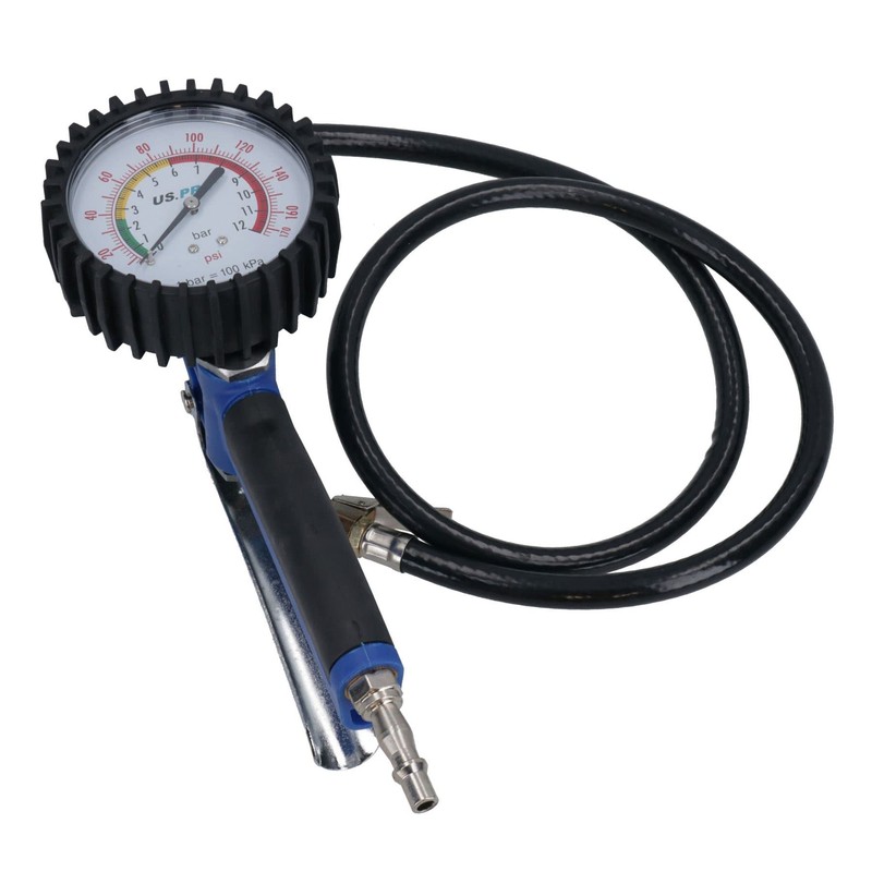 Heavy Duty Tyre Inflator Gauge With Long Reach Hose 1