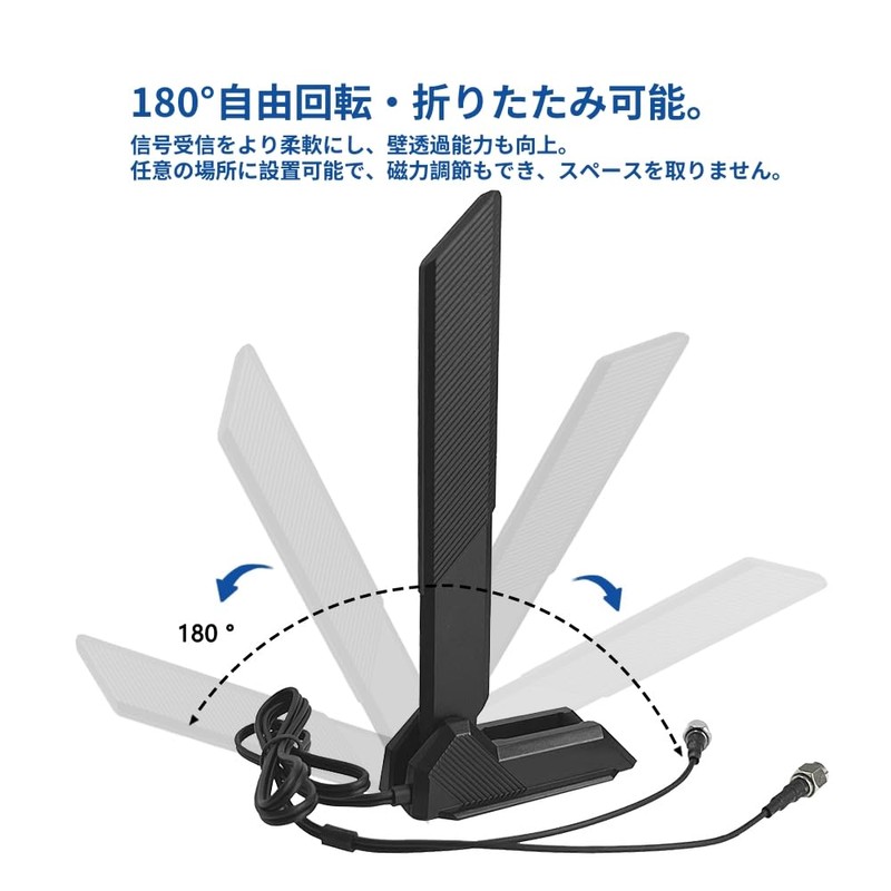 HSSDTECH 2.4/5.8/6GHz RP-SMA Tri Band WiFi 6E Antenna for ASUS