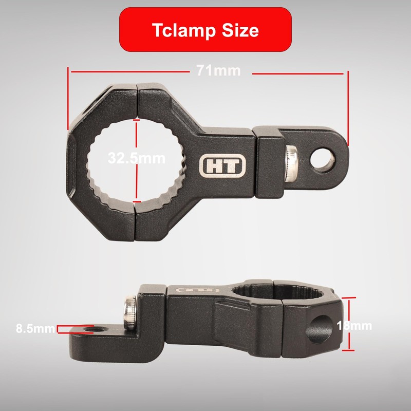 HOUSE TUNING Tube Clamp 0.75inch 0.875inch 1.0inch 1.125inch1.25inch, Universal 360