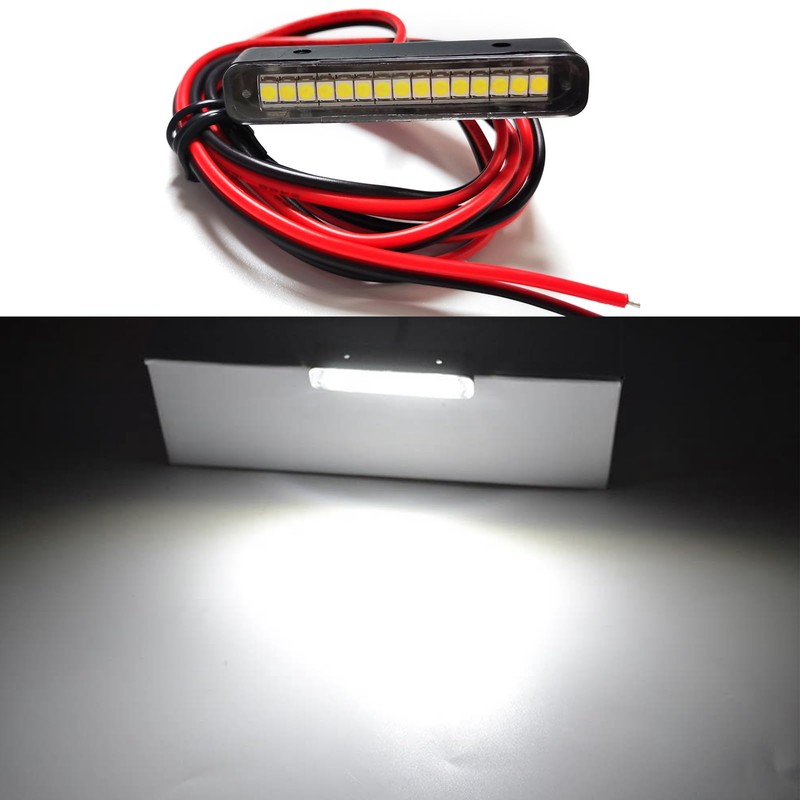 JinXiu 1 x Universal LED License Plate Light Motorcycle with
