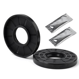 XIKE - Sello de eje de aceite, TC de 25 mm x 42 mm x 10 mm, cubierta de goma de nitrilo, doble labio con resorte, sello de aceite apto para eje de rodamiento, color negro, paquete de 2