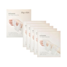 mixsoon Bean Collagen Hydrogel Mask 1PACK(35gX5ea) low molecular Deep Nutrition, Radiance, Hydration All-In-One Firming, Ingredients Absorbing Over Time Korean Glass Skin Care