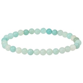 ELEDORO Stretch Bracelet Made of Real Gemstone Beads (6 mm) – Pearl Bracelet for Stylish Elegance, Gemstone