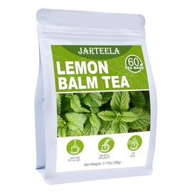 Jarteela Té De Melisa, 1.5 G X 60 Unidades - Melissa Officinalis Natural - Bolsitas De Té De Melisa Piramidal Para La Digestión - Sin Omg - Sin Cafeína