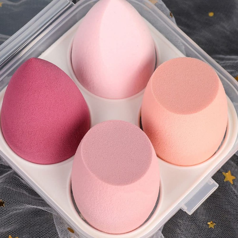 4 Pcs Makeup Sponge Puff Makeup Sponge Puff Cushion Funde