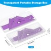 PATIKIL Triangular Ruler Set, 15cm Metric Aluminum Ruler, 45°60°Triangular Ruler