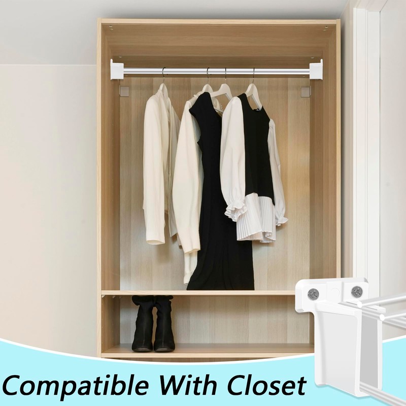 6 PCS Wire Shelf End Bracket, Plastic Closet Shelves Brackets