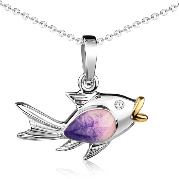 MATERIA by Matthias Wagner Fish Pendant Silver 925 for Girls