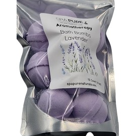 Spa Pure Comforting Coconut Milk Bath Bombs, USA Made with Shea Butter, for a Luxurious At Home Spa Bath (10 Count) Pack of 1 (Creamy Cocomut), White