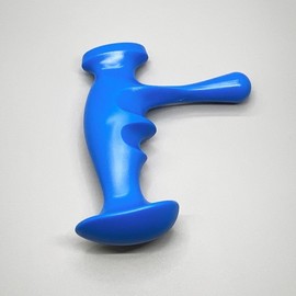 T-shaped gua sha shoulder and foot massage blue 3ea