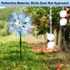 Pigeon Deterrent 4 Windmills+6 Reflective Bird Deterrent Rods+12 Reflective Discs