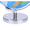 Exerz Illuminated World Globe 9.1-inch Diameter Metal Base - Political