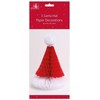 3 x Honeycomb Santa Hat Party Xmas Decoration Tablescape Window
