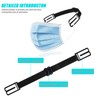 Mask Extenders, 10pcs Mask Strap Extender Ear Saver, Anti-Slip Adjustable