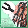 Keadic Black Plastic Barrier Chain, Plastic Chain Connectors with 20