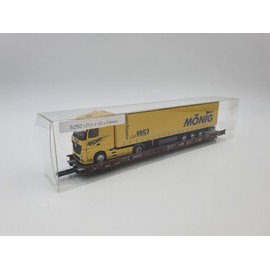Marco's Trucks 20 x Clear Packaging Folding Box for Rolling Country Road RoLa Track H0 250 x 40 x 55