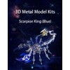3D Metal Model Kits, Mechanical Scorpion King Blue 3D Metal
