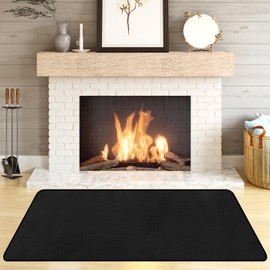 Hearth Rugs Fireproof, Fireplace Rug, Fireplace Mat, Fireplace Rugs Fire Resistant, 54" x30”, Heated Floor Mat for Outdoor BBQ Grills, Fire Pits, Smokers, Woodstoves