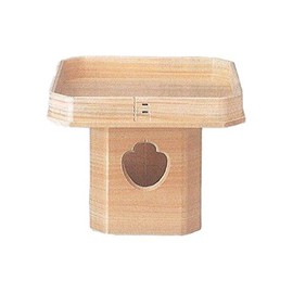 MOA feteli moafetexi Domestic Japanese Cypress ■ 三宝 Three People * Dimension * with Box for Inner Festival 神棚 神饌 God Hardware 桧 三宝 Size Height 14.7 Wide 18.4 Depth 18.4 