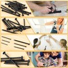 KURUI Hardware Nails for Hanging Pictures Assorted Kit,700pc Black Picture