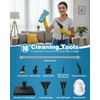 Zerpyor Handheld Steam Cleaner, 2500W Powerful 15sec Heat-up Multipurpose Steamer,