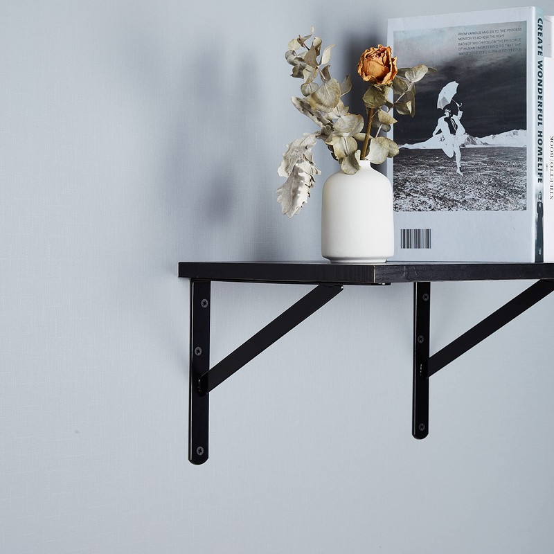 NEODROP 16-Pack 8 Inch Heavy Duty Shelf Brackets, Large Wall