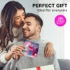 1 x Square Jumbo Size Coaster 12cm Love Heart Rain