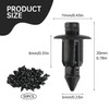Pack of 50 Plastic Rivets, Expansion Rivets 6 mm, Plastic