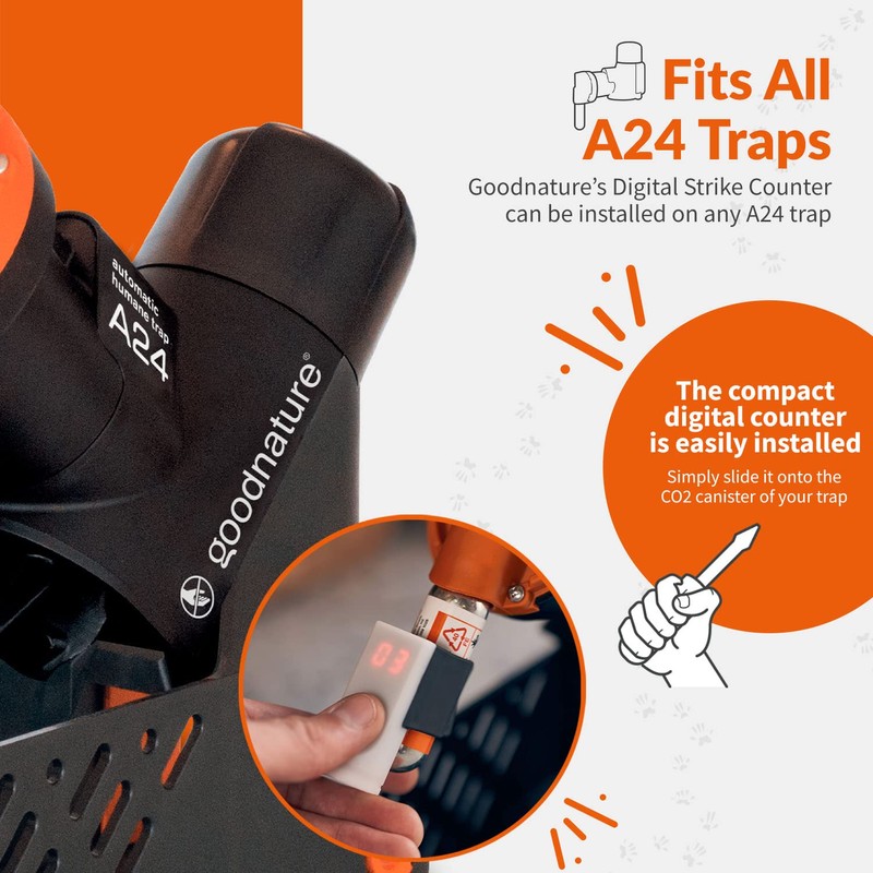 Goodnature Digital Strike Counter, Counter for A24 Rat & Mouse