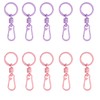 10-Pack Zipper Clips Anti Theft, Double Opening Spring Carabiner Locks