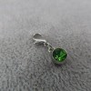 Pemby Studio AUGUST Birthstone Crystal Charm Zipper Pull Keychain Add