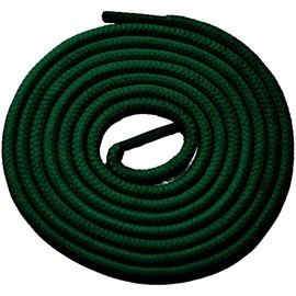 TI Lace Round Shoelaces 3/16" Thick Solid Colors for All Shoe Types Several Lengths (54"(137cm), Hunter Green)